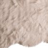 2' X 3' Taupe Faux Sheepskin Washable Area Rug