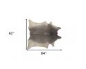 5' X 7' Gray Cowhide Area Rug