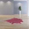 5' X 7' Fuchsia Cowhide Area Rug