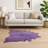 5' X 7' Purple Cowhide Hand Tufted Area Rug