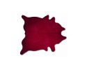 5' X 7' Burgundy Cowhide Area Rug