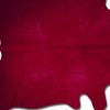 5' X 7' Burgundy Cowhide Area Rug