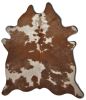 5' X 7' Brown And White Cowhide Area Rug