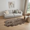 5' X 7' Brown And Black Cowhide Area Rug