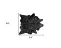 5' X 7' Black And Silver Cowhide Cowhide Print Area Rug