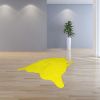5' X 7' Yellow Cowhide Area Rug
