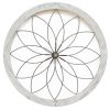 26" X 26" White Metal Circle