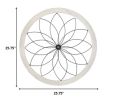 26" X 26" White Metal Circle