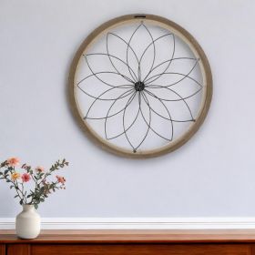 26" X 26" White Metal Circle