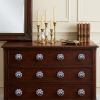 Set of Twelve Blue White And Copper Floral Ceramic Drawer Pull Knobs
