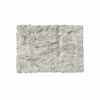 2' X 3' Gray And Ivory Faux Fur Area Rug