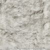 2' X 3' Gray And Ivory Faux Fur Area Rug