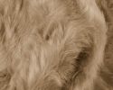 6' Tan Faux Sheepskin Washable Area Rug