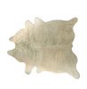 5' X 7' Ivory Cowhide Cowhide Print Area Rug