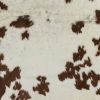 6' X 7' Brown And White Cowhide Area Rug