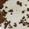 6' X 7' Brown And White Cowhide Area Rug