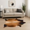 6' X 7' Tan Cowhide Cowhide Print Area Rug