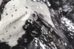 6' X 7' Black And Silver Cowhide Cowhide Print Area Rug