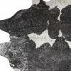 6' X 7' Black And Silver Cowhide Cowhide Print Area Rug