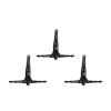 Set of Three Black Resin Diving Man Hanging Dimensional Sculpture