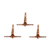 Set of Three Bronze Resin Diving Man Hanging Dimensional Sculpture