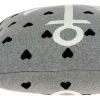 18" Black And Gray Nautical Cotton Throw Pillow