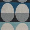 20" Blue Gray And Ivory Geometric Cotton Throw Pillow
