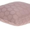 20" Pink Honeycomb Cotton Throw Pillow