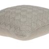 20" X 7" X 20" Charming Transitional Beige Accent Pillow Cover With Poly Insert