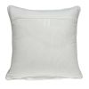 20" Gray And White Stencil Cotton Throw Pillow
