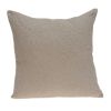 20" Tan Swirl Cotton Throw Pillow