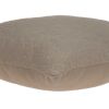 20" Tan Swirl Cotton Throw Pillow