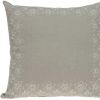 20" X 7" X 20" Decorative Transitional Beige Pillow Cover With Poly Insert
