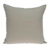 20" Beige Damask Cotton Throw Pillow
