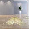 6' X 7' Gold Cowhide Handmade Area Rug