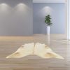 6' X 7' Champagne Cowhide Handmade Area Rug
