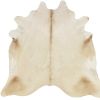 6' X 7' Champagne Cowhide Handmade Area Rug