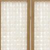 71" Clear Folding Three Panel Screen Room Divider