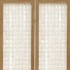71" Clear Folding Three Panel Screen Room Divider