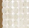 84" Clear Capiz Mother of Pearl Folding Three Panel Screen Room Divider