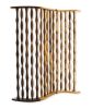 74" Natural Solid Wood Three Panel Screen Room Divider