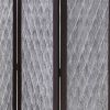 70" Brown Folding Three Panel Screen Room Divider