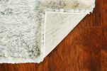 7' X 9' Gray And Ivory Diamond Area Rug
