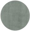 8' Slate Blue Hand Woven Round Rug