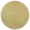 8' Canary Yellow Hand Woven Round Rug