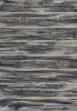 8' X 11' Gray Blue And Black Abstract Area Rug