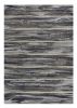 8' X 11' Gray Blue And Black Abstract Area Rug