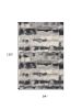 8' X 11' Gray Black And Ivory Abstract Area Rug