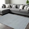 8' X 10' Blue Hand Woven Area Rug
