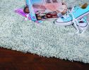8' X 10' Slate Blue And Ivory Abstract Hand Woven Area Rug